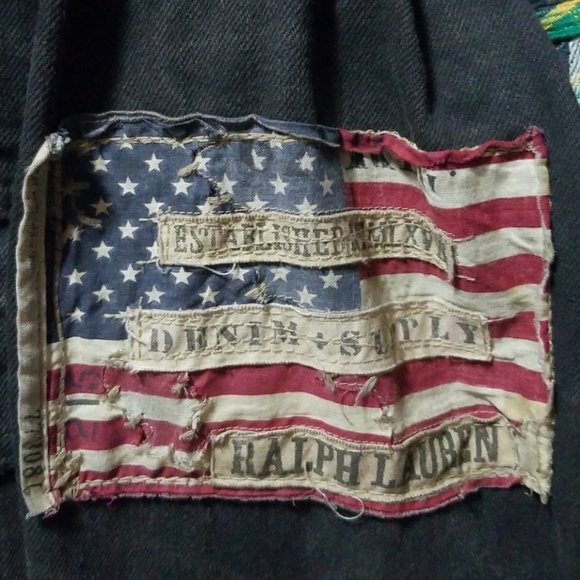 Denim and supply Distressed Jean jacket - Picture 2 of 4